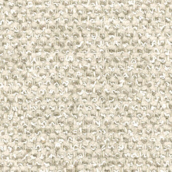 Creamy off-white fabric sample with a tight, nubby weave and horizontal pattern; label reads “turri > fabric cat. b > 780 e”.